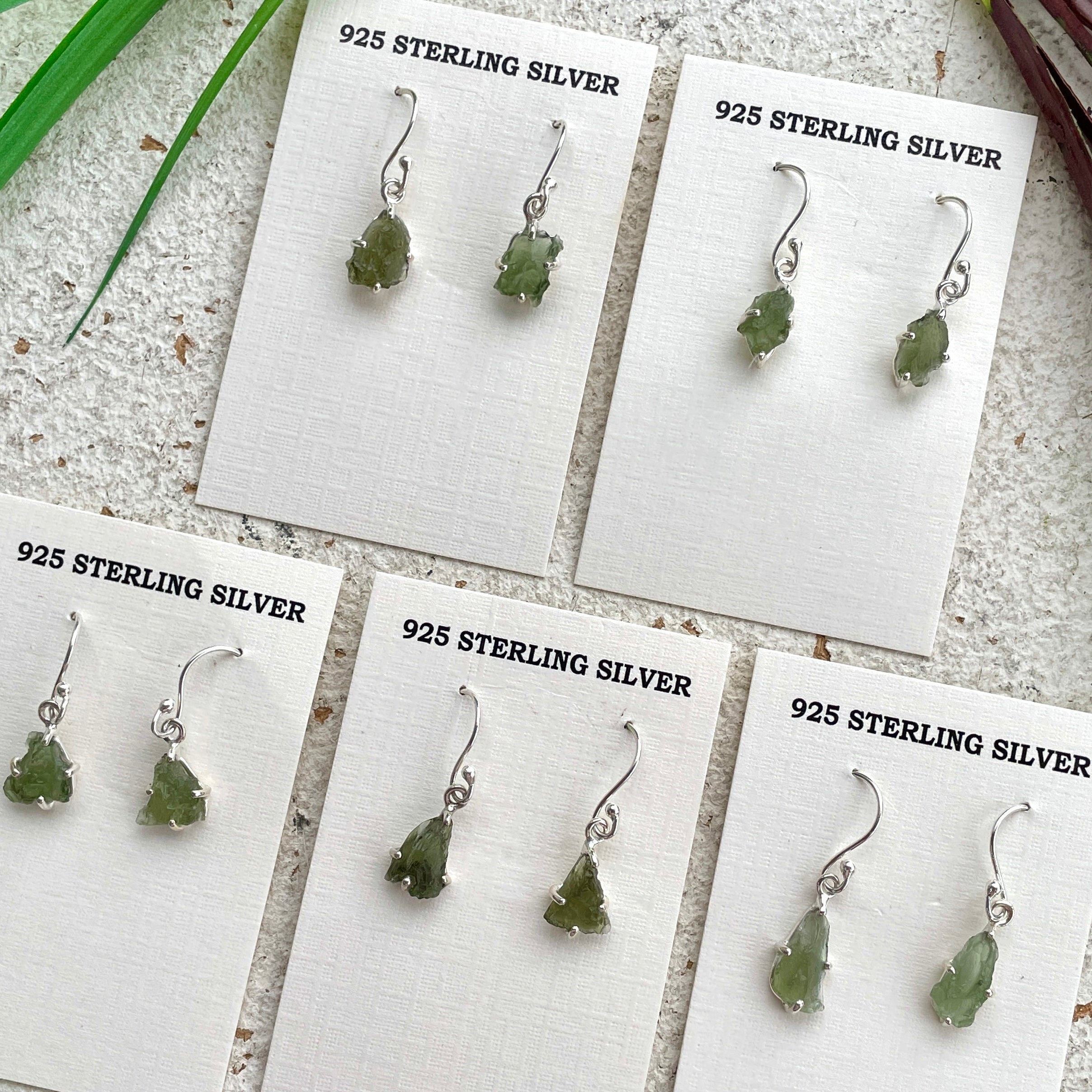 Moldavite Earrings Moldavite Earrings